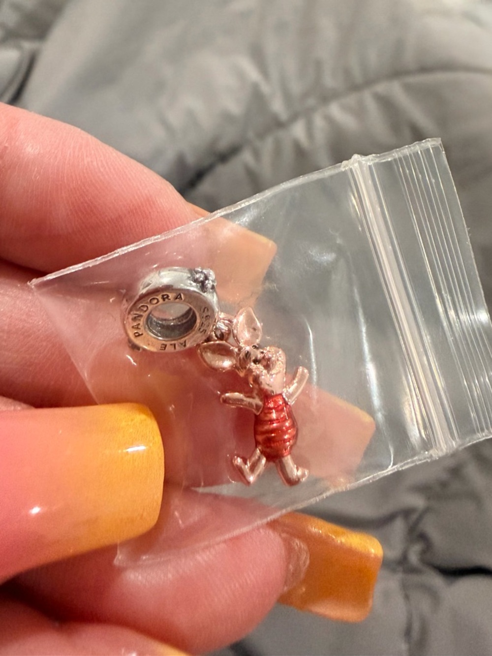 Pandora Pink Enamel Piglet Dangle Charm